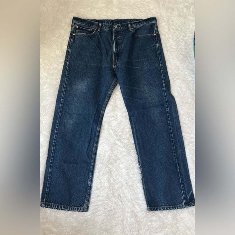 Levi's 505 Dark Blue Straight Jeans